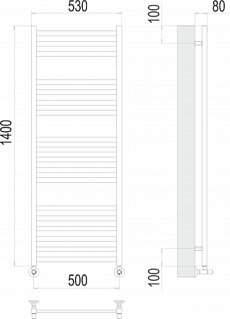 Грета П18 500х1400 Полотенцесушитель  TERMINUS Ачинск - фото 3